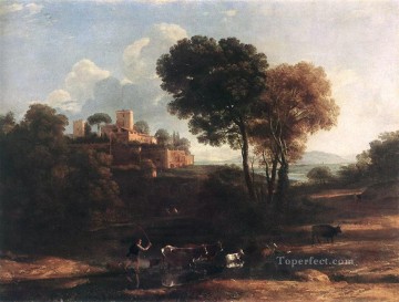 catharina hooft with her nurse Painting - Landscape with Shepherds Claude Lorrain